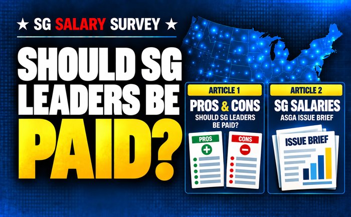 Should SG Leaders Be Paid? Pros and cons and SG Salaries issue brief
