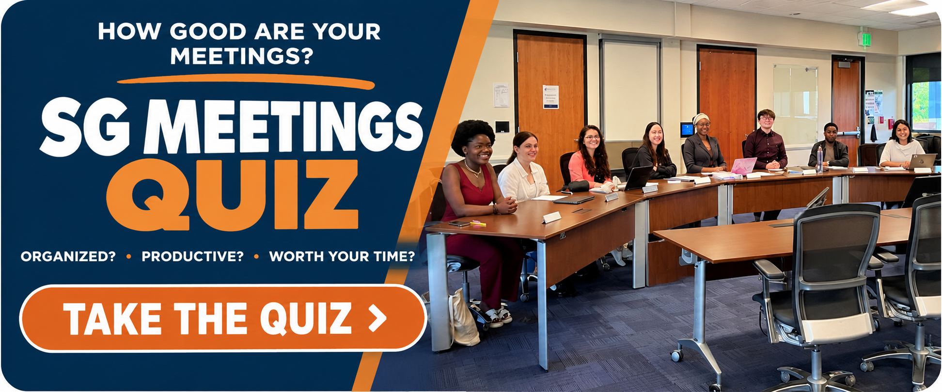 How good are your meetings? SG Meetings Quiz. Take the quiz.
