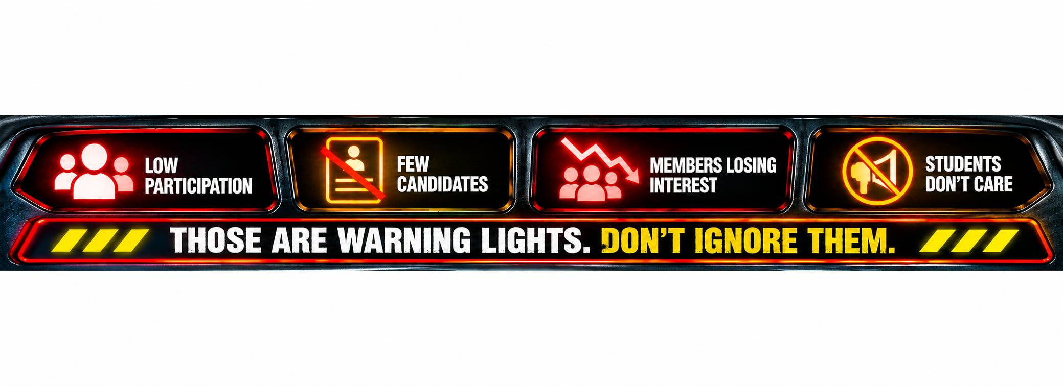 Those are warning lights. Don't ignore them.