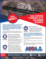 ASGA Flier - ASGA Improves Member Resources