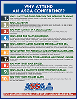 ASGA Flier - Why Attend an ASGA Conference?